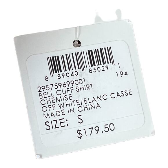 Club Monaco Striped Silk Button Down Shirt Blouse Small - Picture 4 of 6